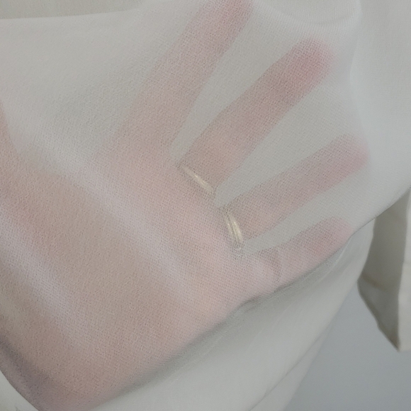 Sweet Magnolia Semi Sheer White Tunic NWOT - Picture 4 of 14